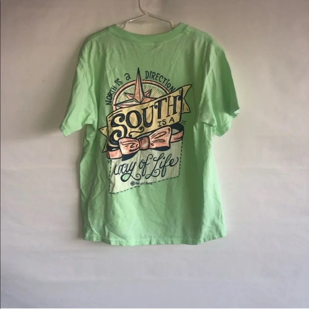 It's a Girl Thing Southern Preppy Green T-Shirt